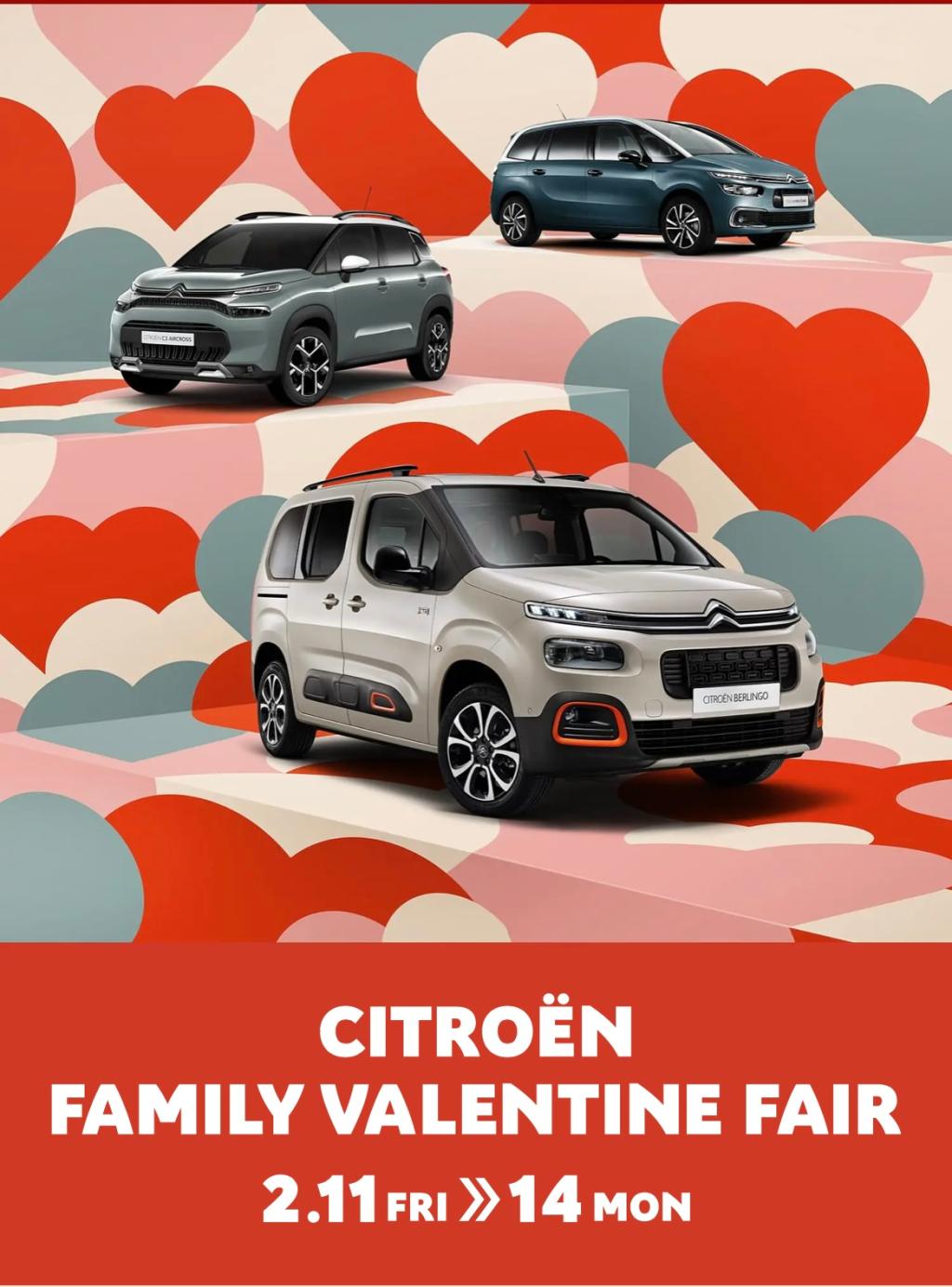 Citroen FAMILY VALENTINE FAIR  ❤︎